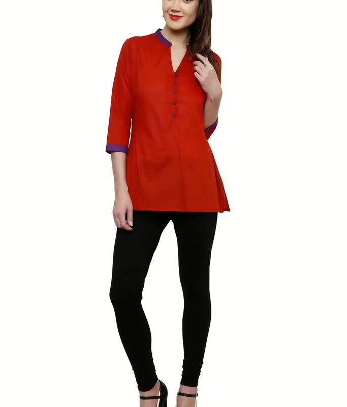 Chiktones Solid Cotton Kurta