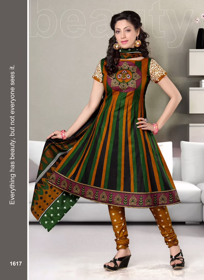 V&V Online Shopping For Casual Multi Color Dress Material
