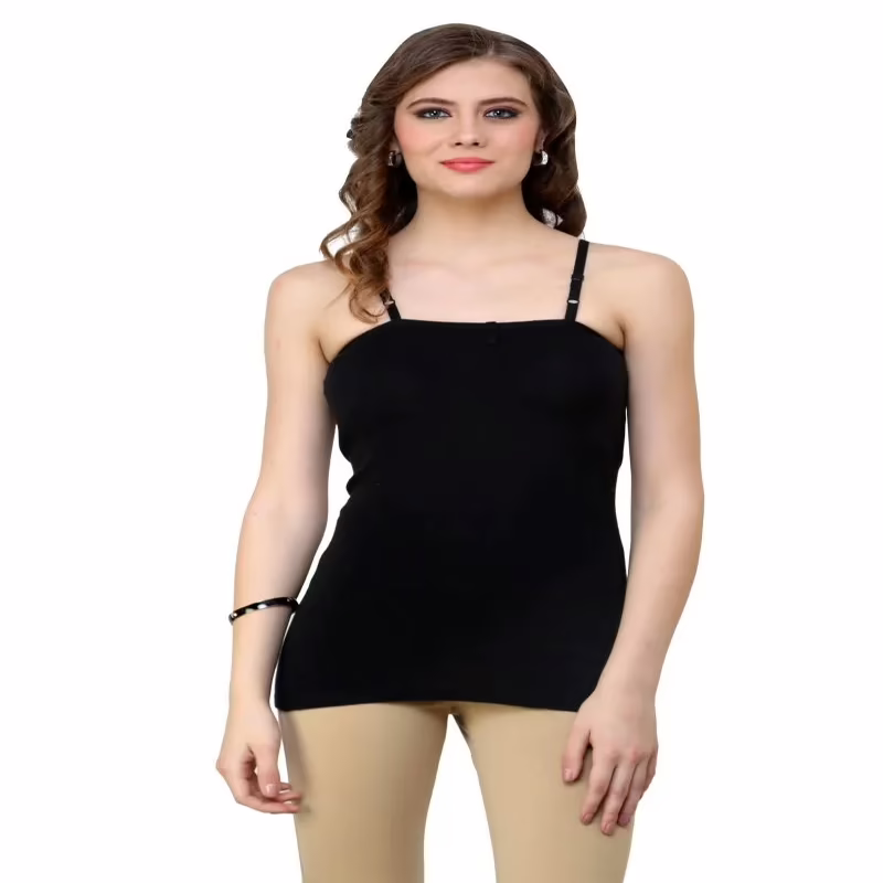 Pack of 3 Black Camisoles - Image 3