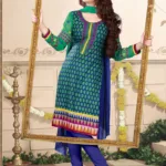 V&V Churidar Style Cotton Dress Material