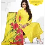 V&V Shopping For Yellow Schilli Work Dress Material