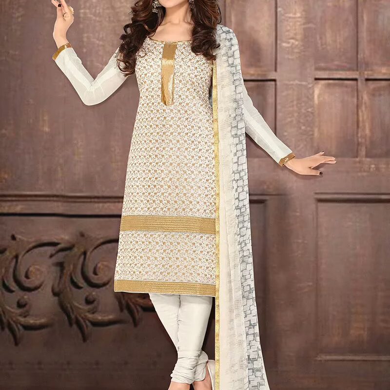 V&V Pure Chanderi Cotton Salwar Suits