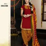 V&V Latest Printed Karishma Kapoor Patiala Cotton Dress Material