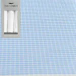 Raymond Blue With White Check  Shirting Fabric Free Handkerchief