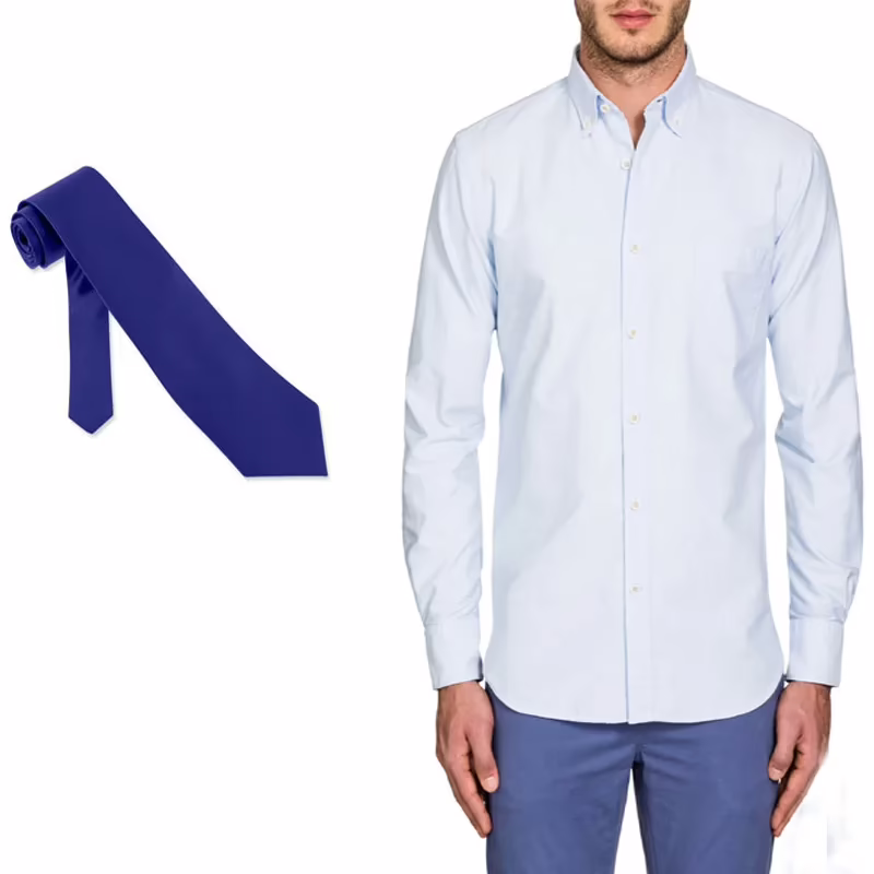 Raymond Sky Blue Self Design Shirting Fabric Free Tie