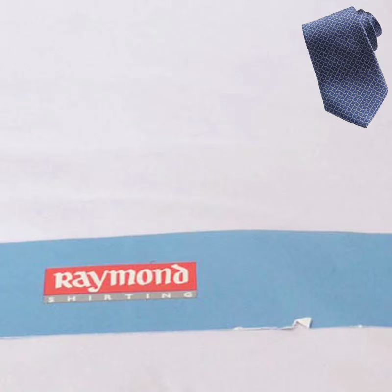 Raymond Men Poly Blended Shirt Fabric Purple Free Tie