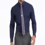 Raymond Men Poly blended Shirt Fabric_Blue Free Tie