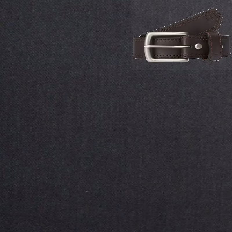 Raymond Men Poly Blended Trouser Fabric Brown Free Belt