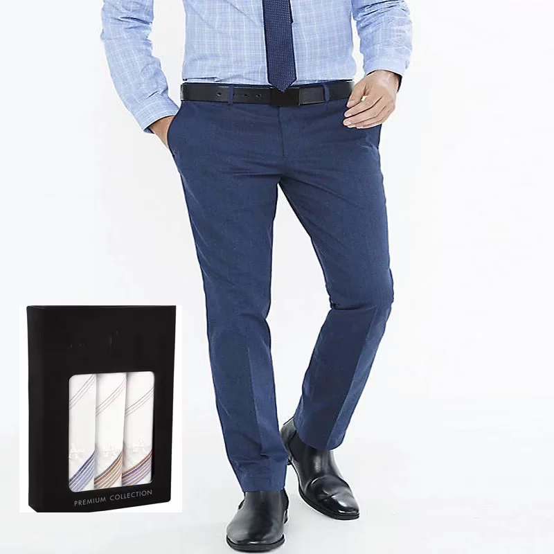 Raymond Light Blue Trouser Fabric Free Handerchief