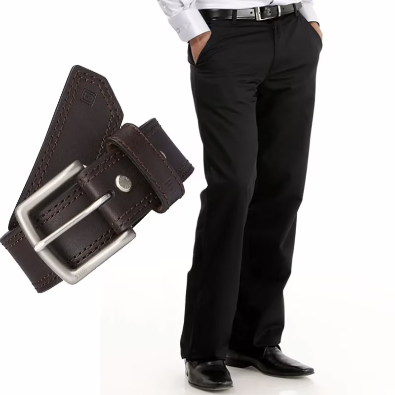 Raymond Black Trouser Fabric Free Belt
