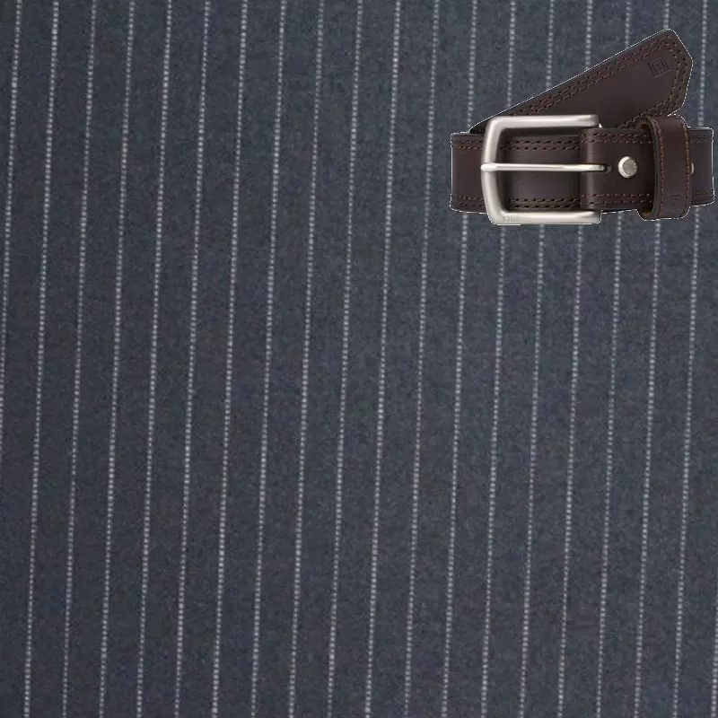 Raymond Black With White Linning Trouser Fabric Free Belt