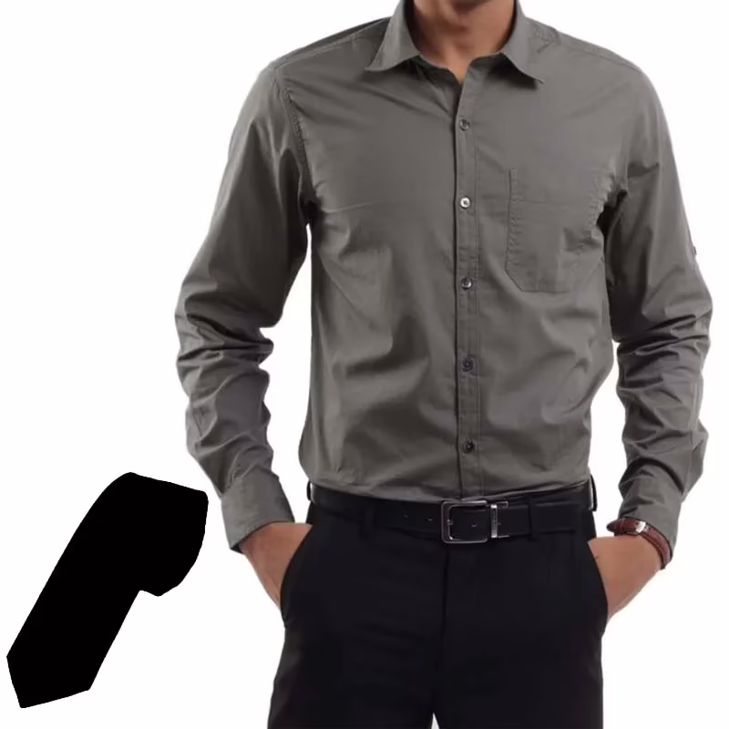 Raymond Light Grey Computerized Shirting Fabric Free Tie
