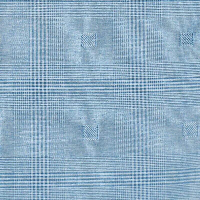 Raymond Light Blue With Checks & Linning Cotton Blended Shirting Fabric