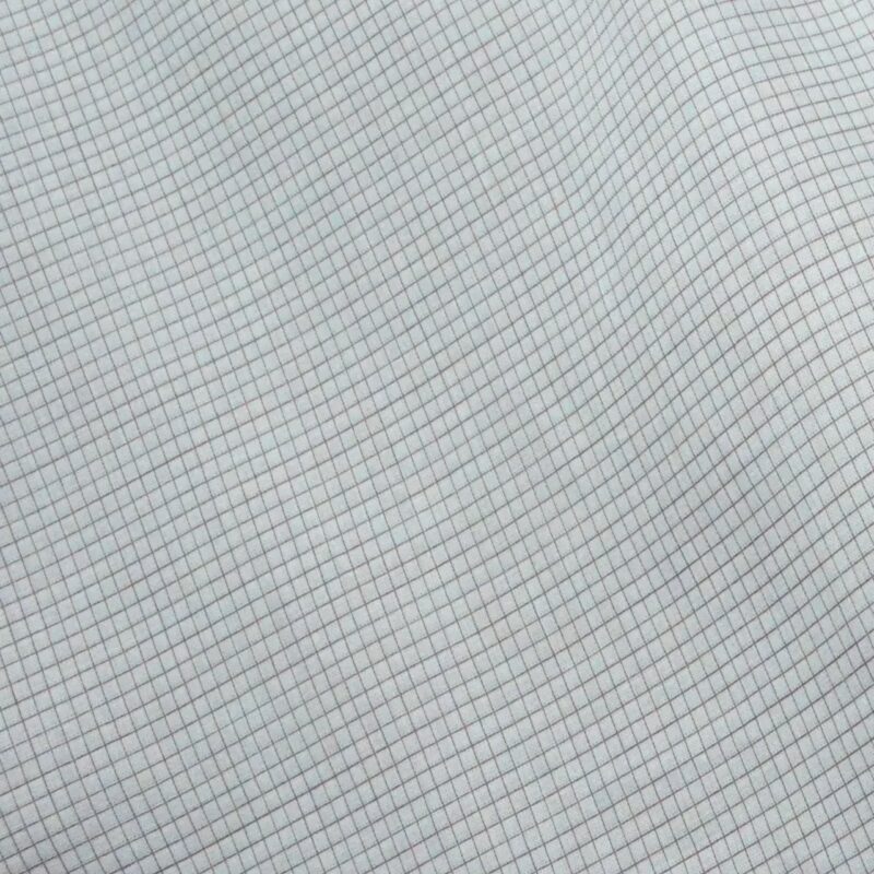 Raymond White With Brown Checks Cotton Shirting Fabric