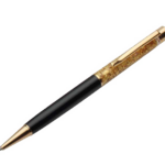 SuperDeals Gold Plated Black Pen