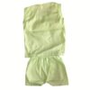 Newborn Sleeveless Round Neck T-Shirt with Front Print and Short Set (0-6 Months) - Image 2