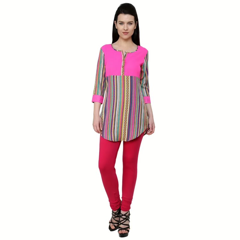 Chiktones Polyster Crepe Printed Kurti