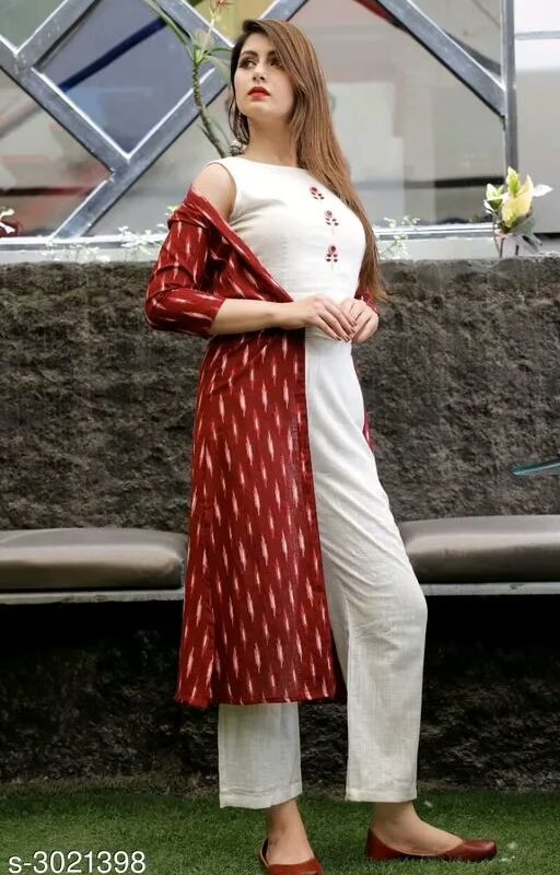 Pretty Women Printed  Indo Western Dress
