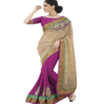 Peach Colour Fancy Jacquard Traditional Designer Occation Wear Saree With Matching Blouse Piece