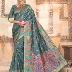 Kashmiri Silk Grey Women Woven Saree