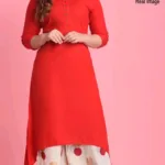 Trendy Hrishita Red Women Kurta Sets
