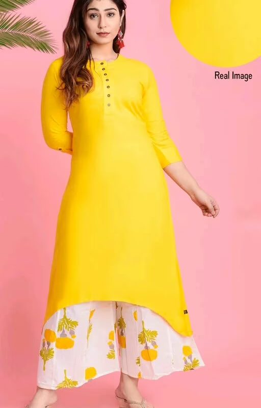 Hrishita Yellow Women Kurta Sets