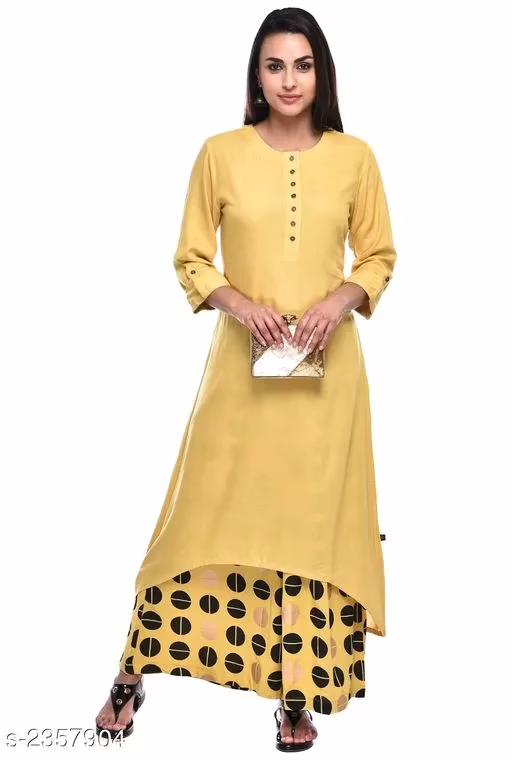 Classic Hrishita Yellow Women Kurta Sets
