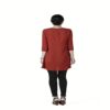 Radiation Safe-Comfortable Round Neck Shoulder Pleats Maternity Tunic - Image 2