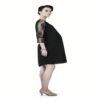 Radiation Safe-Stylish Cutwork Neckline Maternity Dress - Image 2