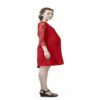Radiation Safe-Stylish Cutwork Neckline Maternity Dress - Image 2