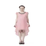 Radiation Safe-Silver Stone Embroidered Stylish Maternity Dress