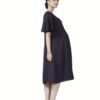 Radiation Safe- Comfortable Knee Length Maternity Dress With Flare Sleeves - Image 2