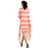 Radiation Safe-House of Napius- Pink Long Dress With Assymmetrical Bottom - Image 2