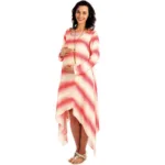 Radiation Safe-House of Napius- Pink Long Dress With Assymmetrical Bottom