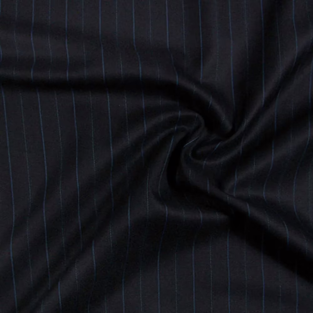 Raymond Lavish Navy Blue Lining Suit Fabric Free Shoes