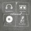 One Summer Men's Round Neck T-Shirt  Music Grey - Image 4