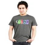 One Summer Men's Round Neck T-Shirt  Color Grey
