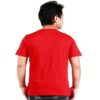 One Summer Men's Round Neck T-Shirt  Color Red - Image 2