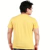 One Summer Men's Round Neck T-Shirt  Color Yellow - Image 2