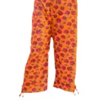 Orange Knee Length Lounge Pajama