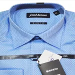 Park Avenue Sky Self Print Full Sleeves Shirt-Size 39