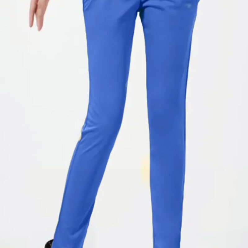 Blue Side Pocket Buttoned Elastic Waist Jegging Size-30,32,34-34