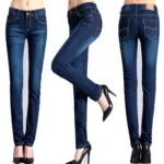Blue Slim Fit Women Jeans