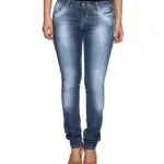 Blue Skinny Fit Shaded Women Jeans