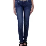 Scintillating Dark Blue Skinny Fit Women Jeans