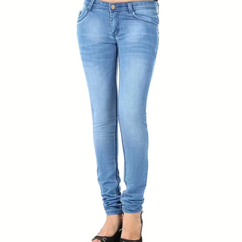 Blue Slim Fit Shaded Women Jeans