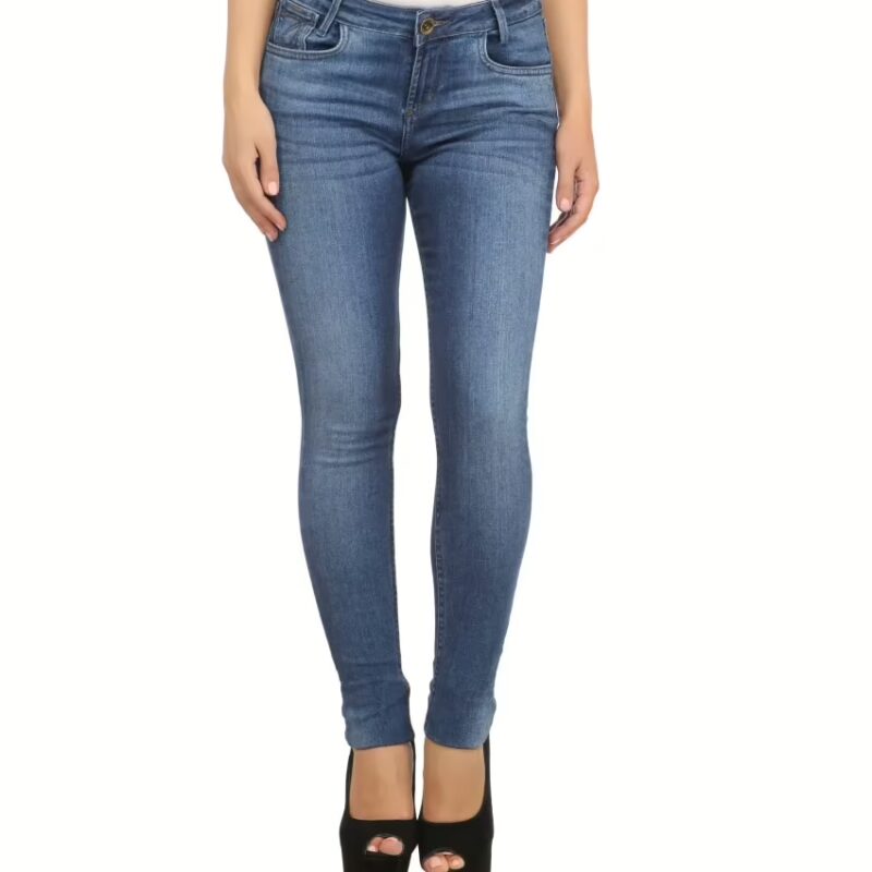 Blue Skinny Fit Women Jeans