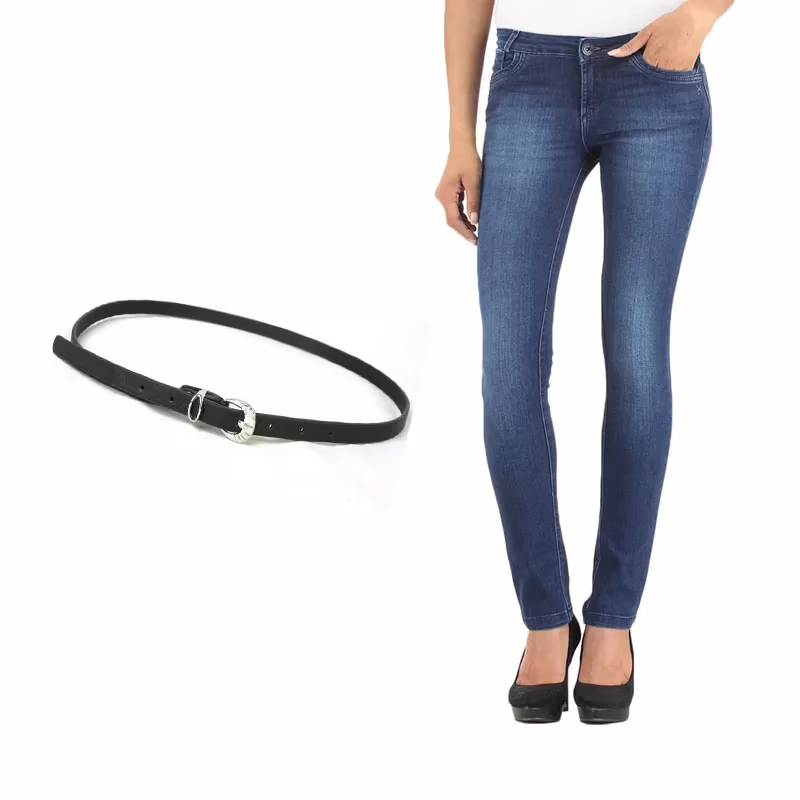 Blue Denim Women Slim Fit Jeans