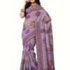 Cotton Bazaar Light Violet Cotton Printed Saree - Image 2