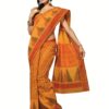 Cotton Bazaar Orange Cotton Printed Saree - Image 3